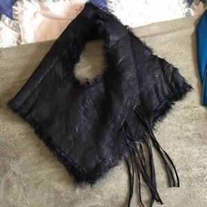 Giorgio Armani Soft Leather Vest with interior fur